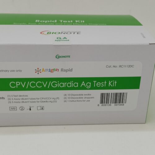 DIARRHEA CANINA tripla (CPV/CCV/GIARDIA) BIONOTE 5 test