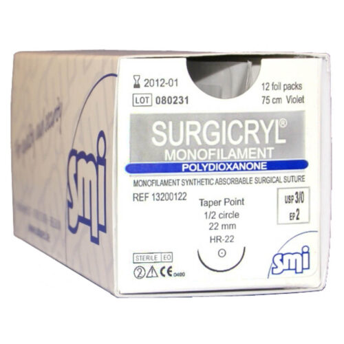 SURGICRYL MONOFILAMENT 1/2 C ● 12pz