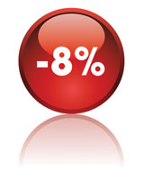 SCONTO 8%