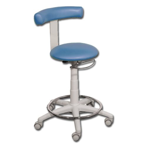 SGABELLO INOX CON POGGIAPIEDI