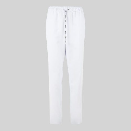 PANTALONI MICROFIBRA REGULAR FIT UNISEX BIANCO